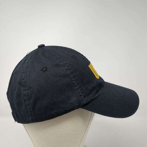 UH&D Strapback Baseball Cap Black One Size Embroidered Classic Cut Ultra Club - Picture 5 of 9